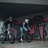 Pantalones de ciclismo de invierno ES16 Supreme unisex - con badana. Azul claro