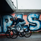 Pantalones de ciclismo de invierno ES16 Supreme unisex - con badana. Azul claro