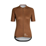 Maillot ciclista ES16 Rayas Marrón - Mujer