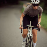 Maillot ciclista ES16 Rayas Gris Místico - Mujer