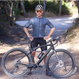 Maillot Ciclista ES16 Rayas Gris Oscuro
