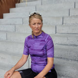 Maillot ciclista ES16 Elite Spinn violeta. Mujer